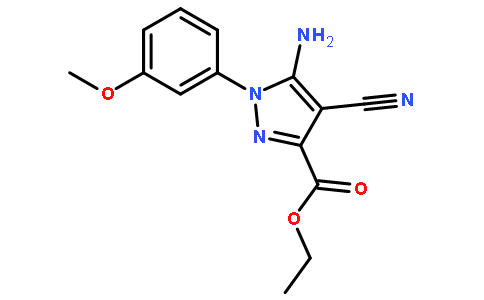 5-氨基-4-氰基-1-(3-甲氧基苯基)吡唑-3-羧酸乙酯