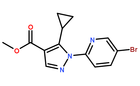 1-(5-溴吡啶-2-基)-5-环丙基吡唑-4-羧酸甲酯