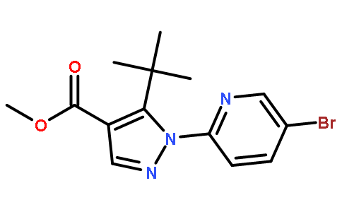 1-(5-溴吡啶-2-基)-5-叔丁基 吡唑-4-羧酸甲酯