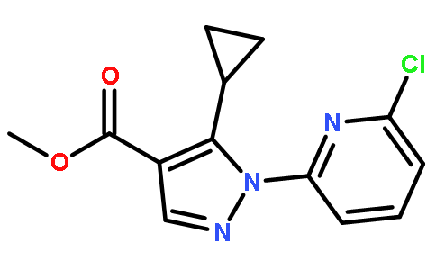 1-(6-氯吡啶-2-基)-5-环丙基吡唑-4-羧酸甲酯