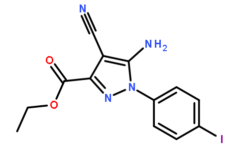 5-氨基-4-氰基-1-(4-碘苯基)吡唑-3-羧酸乙酯