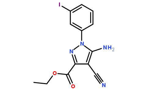 5-氨基-4-氰基-1-(3-碘苯基)吡唑-3-羧酸乙酯