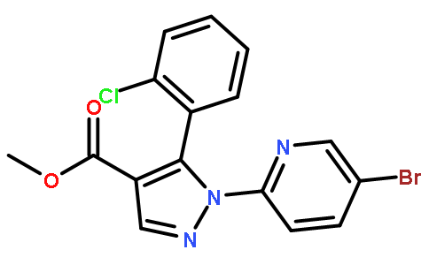 1-(5-溴吡啶-2-基)-5-(2-氯苯基)吡唑-4-羧酸甲酯