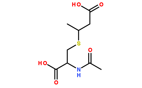 N-乙酰-S-(3-羧基-2-丙基)-L-2-氨基-3-巯基丙酸