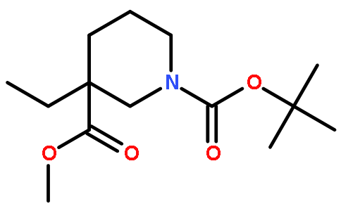 1-Boc-3-乙基哌啶-3-羧酸甲酯