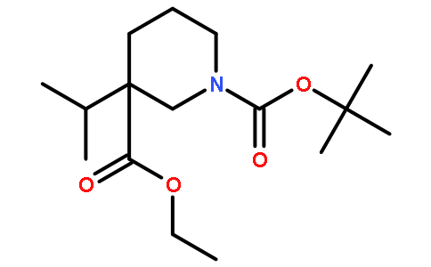 1-Boc-3-异丙基哌啶-3-甲酸乙酯