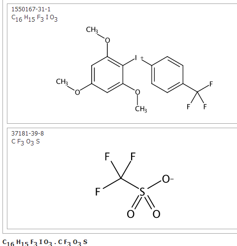 [(4-三氟甲基)苯基](2,4,6-三甲氧基苯基)碘鎓三氟甲磺酸盐