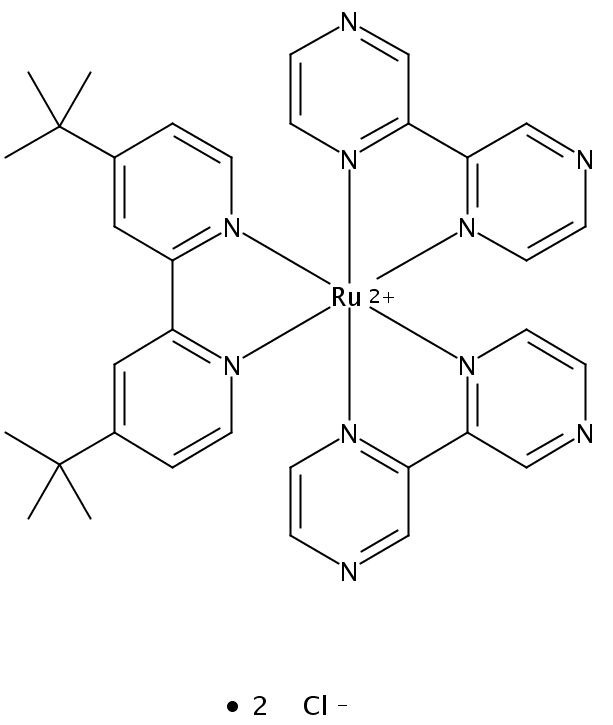 二(2,2'-联吡啶)(2,2'-联(4-叔丁基吡啶))钌二四氟硼酸盐
