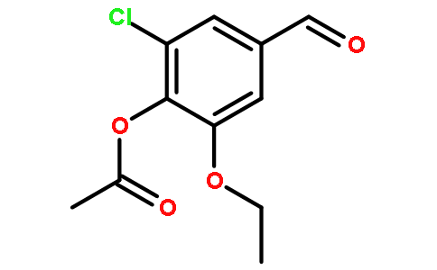 乙酸(2-氯-6-乙氧基-4-甲酰-苯基)酯