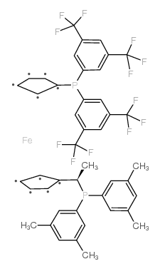 (R)-(-)-1-{(S)-2-[Bis(3,5-di-trifluoromethylphenyl)phosphino]ferrocenyl}ethyldi-3,5-xylylphosphine, min. 97%