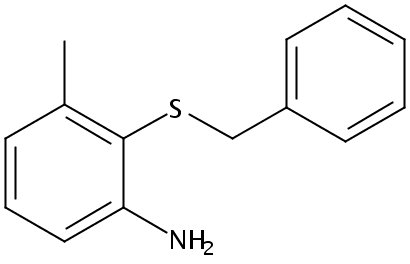 3-甲基-2-[(苯基甲基)硫代]-苯胺