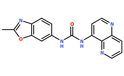 1-(2-甲基苯并[D]噁唑-6-基)-3-(1,5-萘啶-4-基)脲
