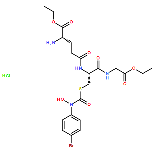 L-GAMMA-谷氨酰基-S-[[(4-溴苯基)羟基氨基]羰基]-L-半胱氨酰甘氨酸二乙酯单盐酸盐