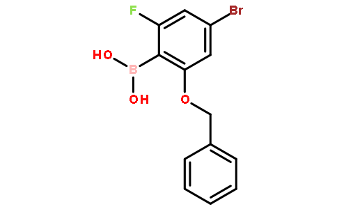 6-苄氧基-4-溴-2-氟苯硼酸