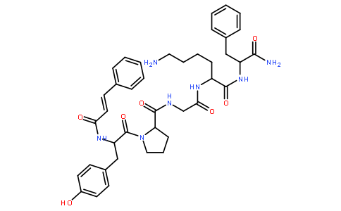 反-肉桂酰-TYR-PRO-GLY-LYS-PHE-酰胺三氟乙酸盐