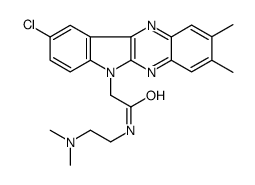 2-(9-chloro-2,3-dimethylindolo[3,2-b]quinoxalin-6-yl)-N-[2-(dimethylamino)ethyl]acetamide