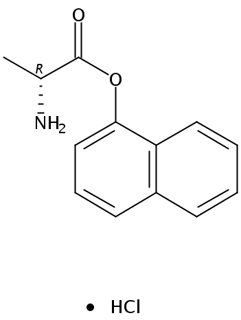 1-Naphthyl D-alaninate hydrochloride (1:1)