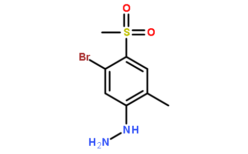 5-溴-2-甲基-4-(甲基磺酰基)苯肼
