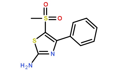 2-氨基-5-(甲基磺酰基)-4-苯基-1,3-噻唑