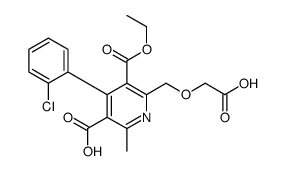 6-(carboxymethoxymethyl)-4-(2-chlorophenyl)-5-ethoxycarbonyl-2-methylpyridine-3-carboxylic acid