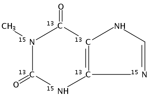 1-甲基黄嘌呤-[13C4,15N3]