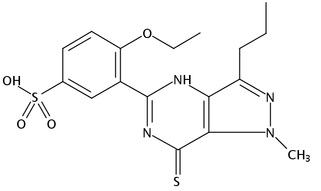 Demethylpiperazinyl 7-Desoxo 7-Thioxosildenafil Sulfonic Acid