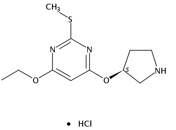 4-乙氧基-2-甲基磺酰基-6-((s)-吡咯烷-3-基氧基)-嘧啶盐酸盐