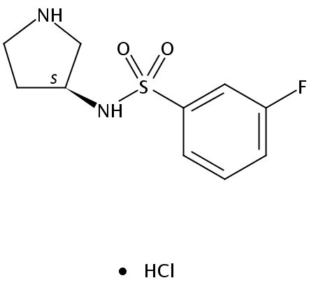 (S)-3-Fluoro-N-(pyrrolidin-3-yl)benzenesulfonamide hydrochloride