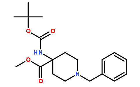 1-苄基-4-(Boc-氨基)哌啶-4-甲酸甲酯