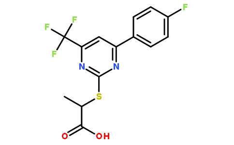 2-{[4-(4-氟苯基)-6-(三氟甲基)-嘧啶-2-基]硫代}丙酸