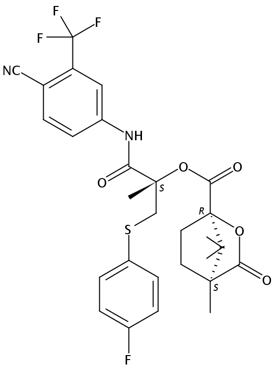 (1R,4S)-(S)-Bicalutamide Sulfide Camphanic Acid Ester