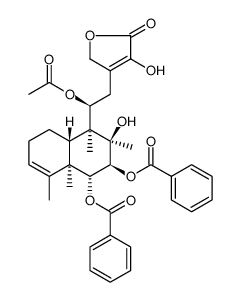 (1R,2S,3R,4S,4aS,8aR)-4-[(1S)-1-Acetoxy-2-(4-hydroxy-5-oxo-2,5-di hydro-3-furanyl)ethyl]-3-hydroxy-3,4,8,8a-tetramethyl-1,2,3,4,4a, 5,6,8a-octahydronaphthalene-1,2-diyl dibenzoate