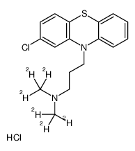 2-氯-10-(3-二甲基-d6-氨基丙基)吩噻嗪