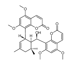 8-{(1S,6R)-6-[(R)-(5,7-Dimethoxy-2-oxo-2H-chromen-8-yl)(hydroxy)m ethyl]-3,5,5-trimethyl-2-cyclohexen-1-yl}-5,7-dimethoxy-2H-chrome n-2-one