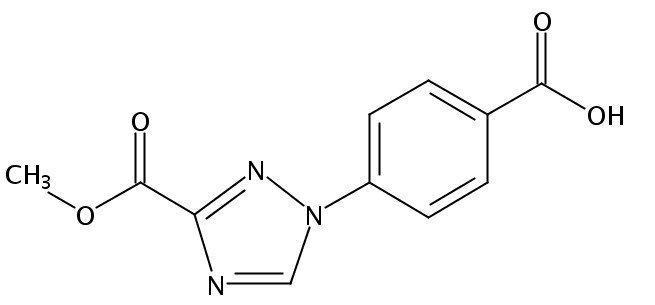 4-(3-methoxycarbonyl-1,2,4-triazol-1-yl)benzoic acid
