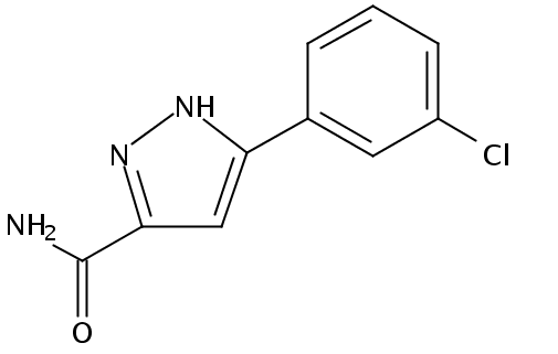 3-(3-Chlorophenyl)-1H-pyrazole-5-carboxamide