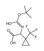 2-[(2-methylpropan-2-yl)oxycarbonylamino]-2-[1-(trifluoromethyl)cyclopropyl]acetic acid