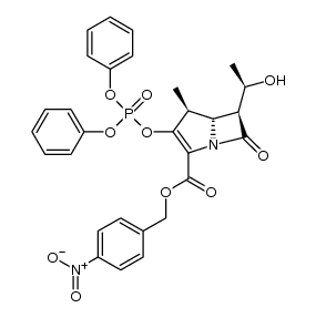 (4S,5R,6S)-4-nitrobenzyl 3-((diphenoxyphosphoryl)oxy)-6-((R)-1-hydroxyethyl)-4-methyl-7-oxo-1-azabicyclo[3.2.0]hept-2-ene-2-carboxylate