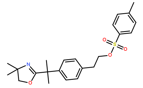 2-[4-[1-(4,4-dimethyl-5H-oxazol-2-yl)-1-methyl-ethyl]phenyl]ethyl 4-methylbenzenesulfonate