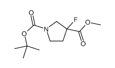 1-O-tert-butyl 3-O-methyl 3-fluoropyrrolidine-1,3-dicarboxylate