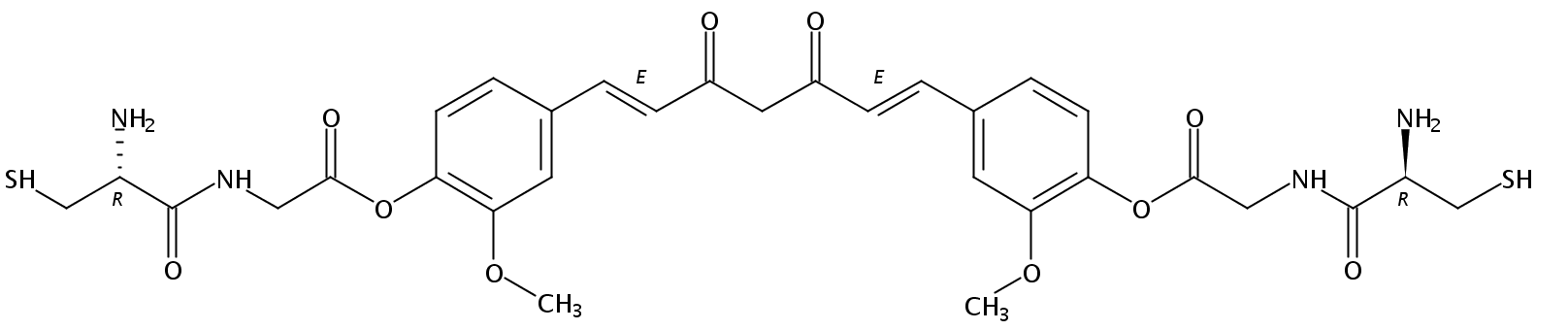Di-O-cysteinyl-glycinoyl Curcumin