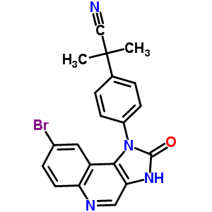 2-(4-(8-溴-2-氧代-2,3-二氢咪唑并[4,5-C]喹啉-1-基)苯基)-2-甲基丙腈