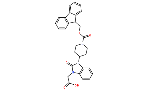 FMOC-4-(3-羧甲基-2-酮-1-苯并咪唑基)哌啶