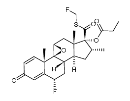 S-fluoromethyl 6α-fluoro-9β,11β-epoxy-16α-methyl-17α-propionyloxy-3-oxoandrosta-1,4-diene-17β-carbothioate