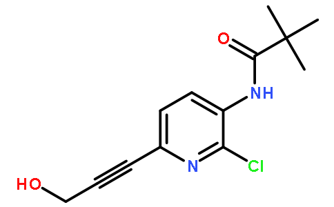 N-(2-Chloro-6-(3-hydroxyprop-1-ynyl)pyridin-3-yl)-pivalamide