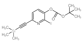 tert-Butyl 2-iodo-6-((trimethylsilyl)ethynyl)-pyridin-3-yl carbonate