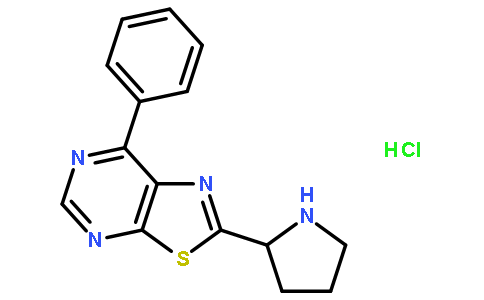 (S)-7-苯基-2-(吡咯烷-2-基)噻唑并[5,4-d]嘧啶盐酸盐