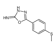 5-(4-methylsulfanylphenyl)-1,3,4-oxadiazol-2-amine
