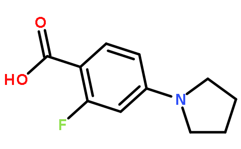 2-氟-4-(1-吡咯烷基)苯甲酸