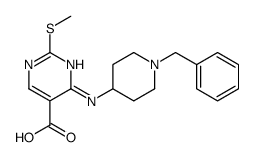 4-[(1-benzylpiperidin-4-yl)amino]-2-methylsulfanylpyrimidine-5-carboxylic acid